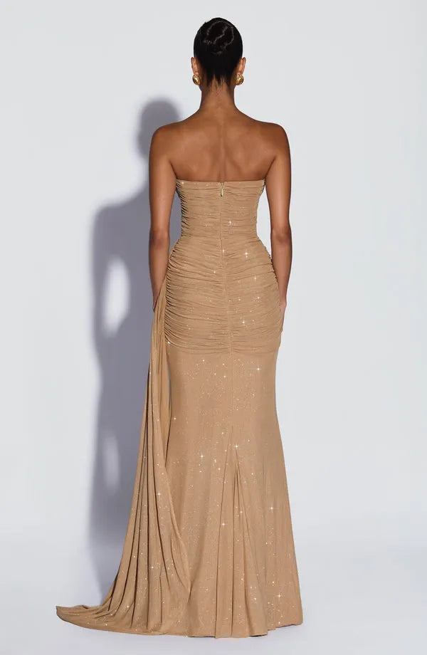 Tabea | Damen Elegantes Ausgestelltes Maxi Abendkleid