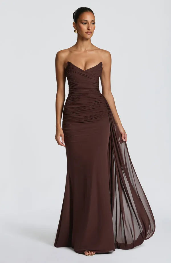 Tabea | Damen Elegantes Ausgestelltes Maxi Abendkleid