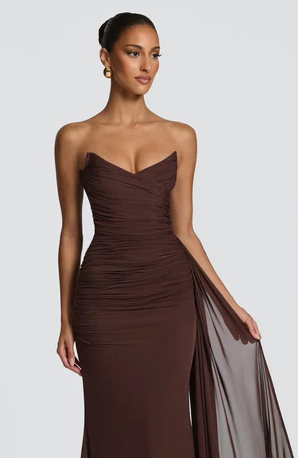 Tabea | Damen Elegantes Ausgestelltes Maxi Abendkleid