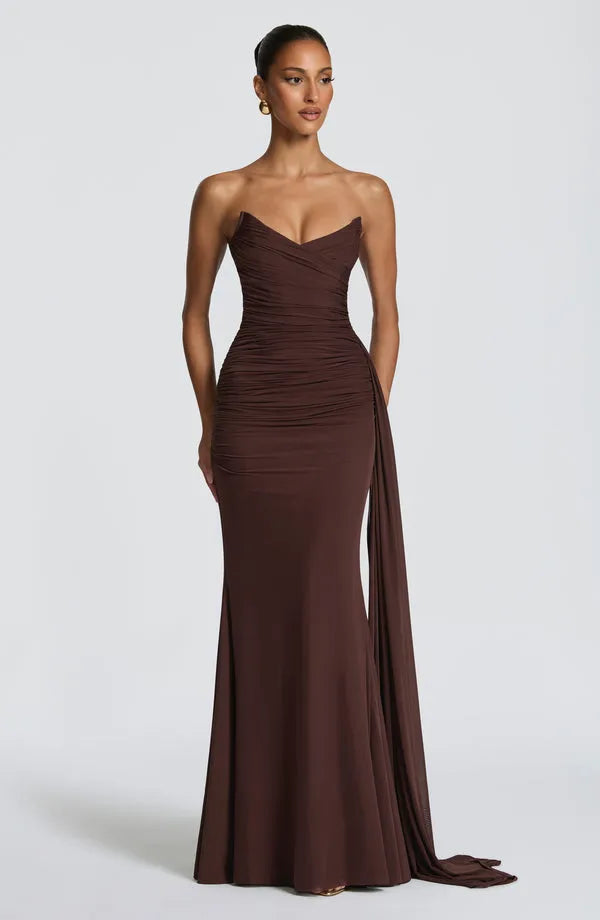 Tabea | Damen Elegantes Ausgestelltes Maxi Abendkleid