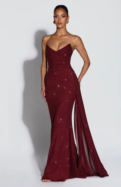 Tabea | Damen Elegantes Ausgestelltes Maxi Abendkleid