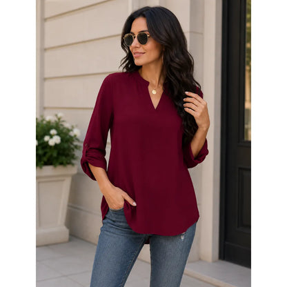Rachel | Damen Modische Leichte Fledermausärmel Bluse