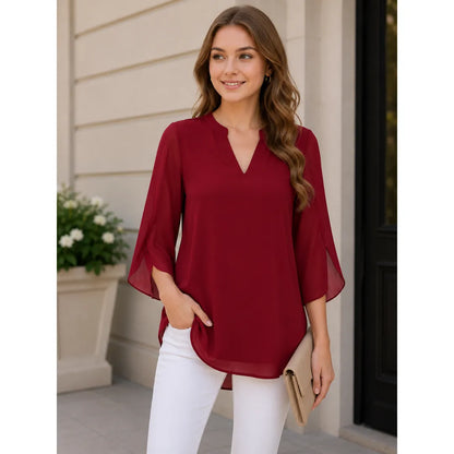 Rachel | Damen Modische Leichte Fledermausärmel Bluse