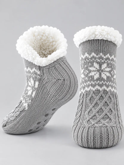 Svenja | Damen Flauschig Gefütterte Wintersocken