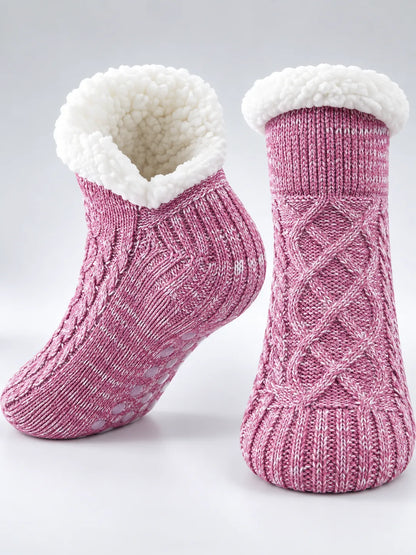 Svenja | Damen Flauschig Gefütterte Wintersocken