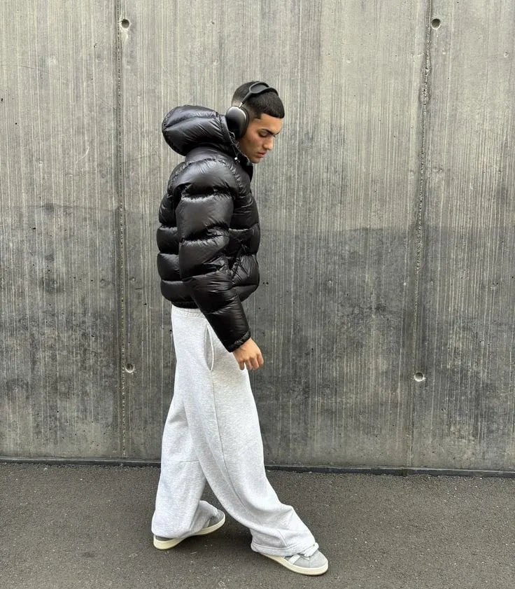 Robert | Herren Warme Steppjacke mit Kapuze