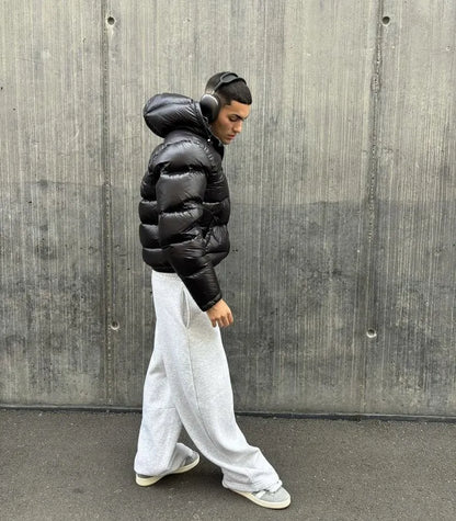 Robert | Herren Warme Steppjacke mit Kapuze