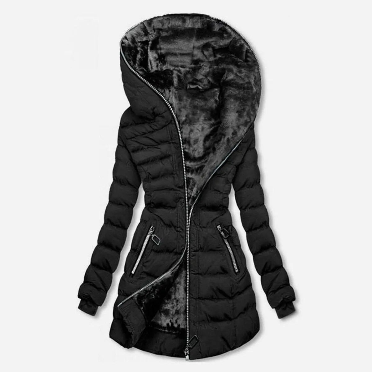 Damen Winter Steppjacke | Kapuze
