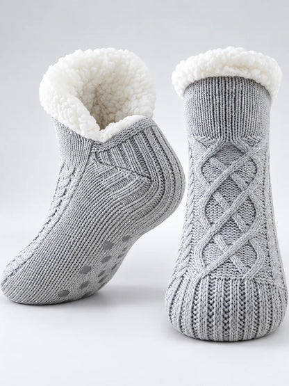 Svenja | Damen Flauschig Gefütterte Wintersocken