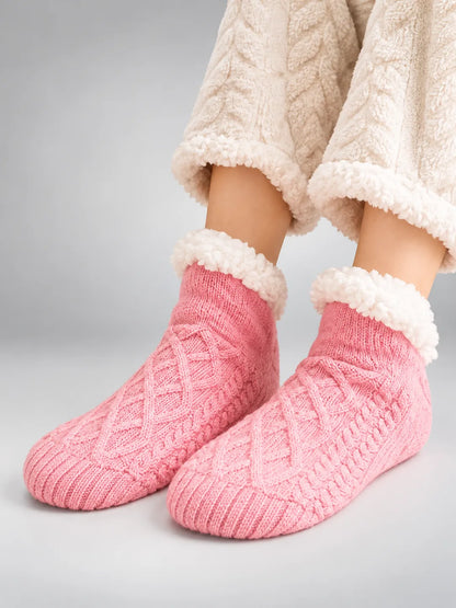 Svenja | Damen Flauschig Gefütterte Wintersocken