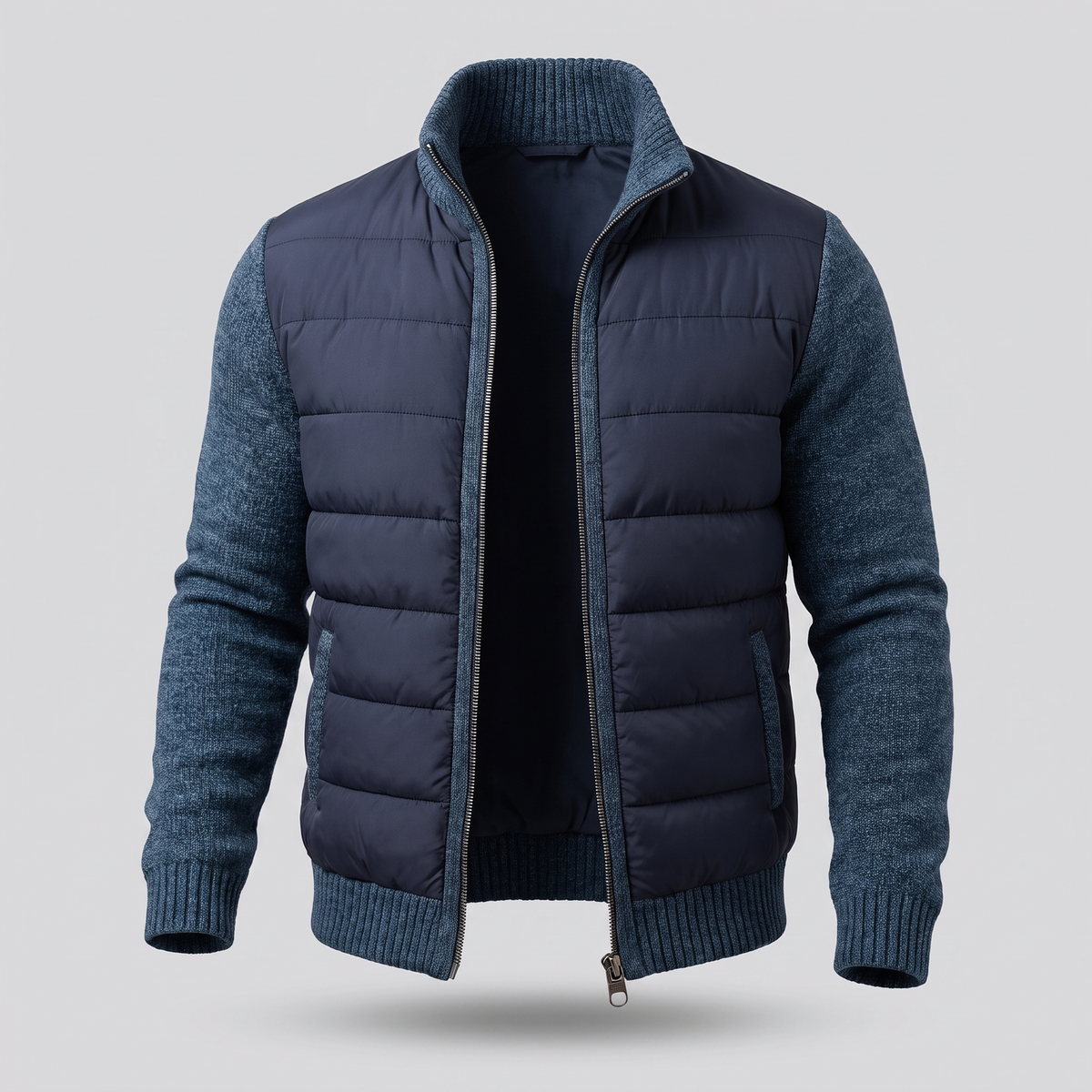 Daniel | Stilvolle und bequeme Fleece Pufferjacke
