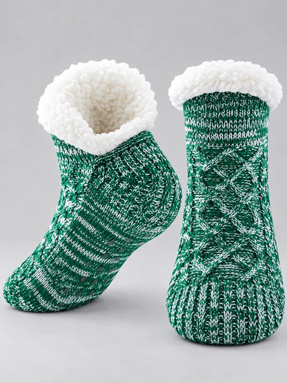 Svenja | Damen Flauschig Gefütterte Wintersocken