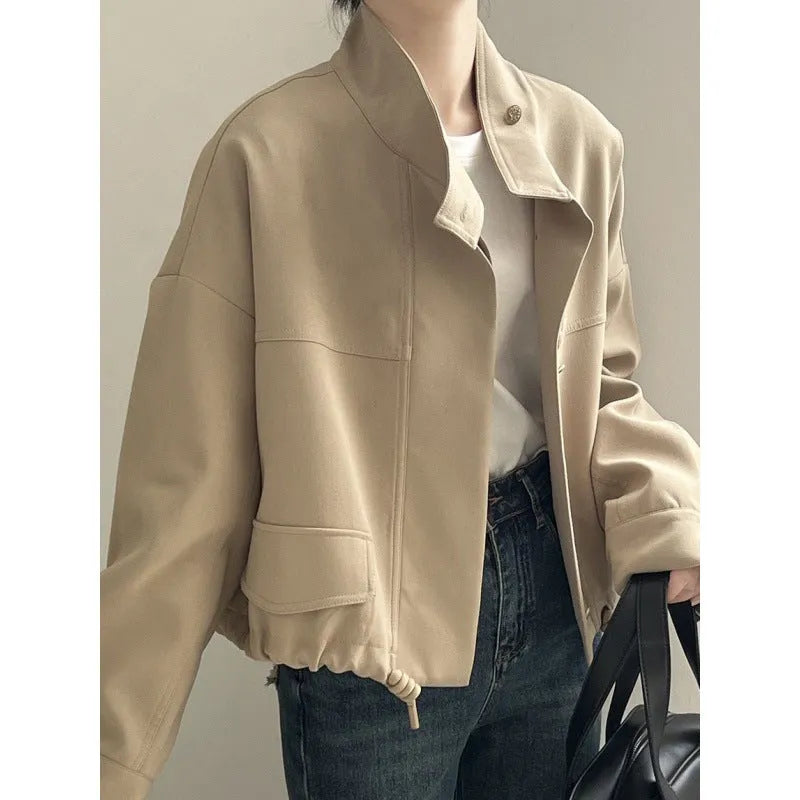 Joana | Damen Oversize Knöpfen Jacke