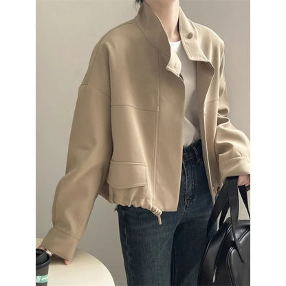 Joana | Damen Oversize Knöpfen Jacke