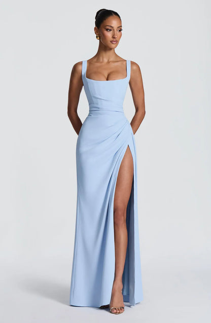 Luana | Damen Elegantes Korsett Maxikleid