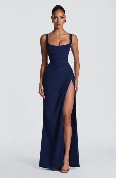 Luana | Damen Elegantes Korsett Maxikleid