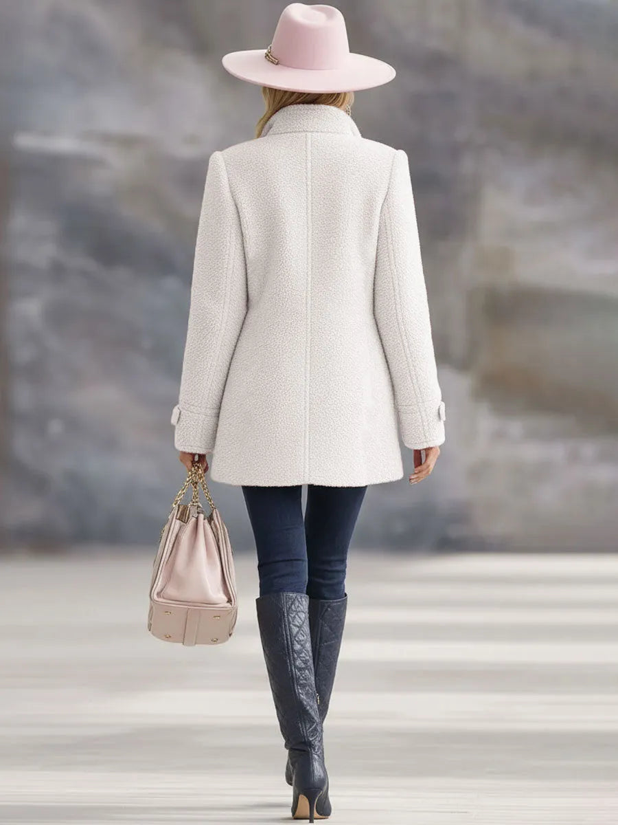 Liana | Damen Kuschelige Fleece Reissverschluss Manteljacke
