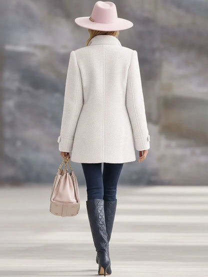 Liana | Damen Kuschelige Fleece Reissverschluss Manteljacke
