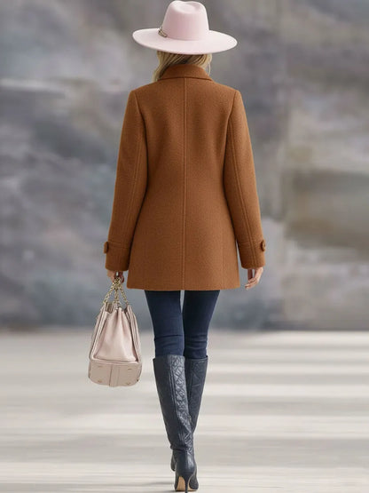 Liana | Damen Kuschelige Fleece Reissverschluss Manteljacke