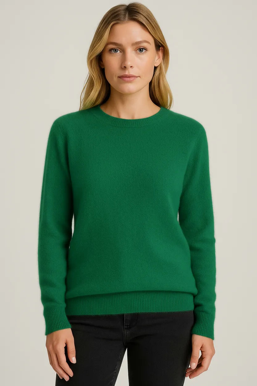 Linda | Damen Klassischer Pullover mit Rundhals