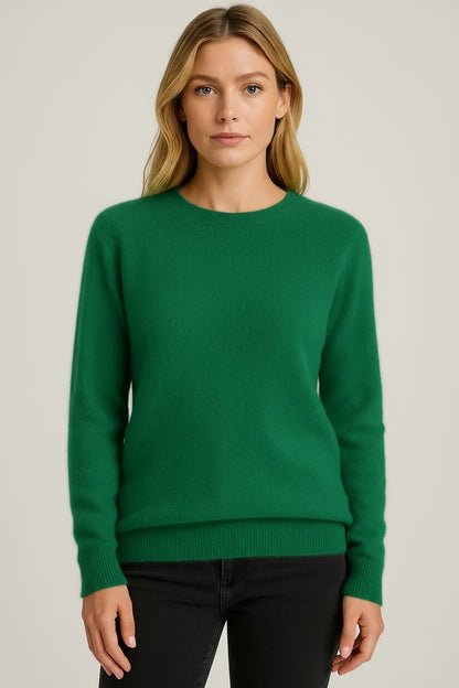 Linda | Damen Klassischer Pullover mit Rundhals