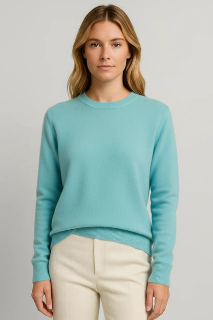 Linda | Damen Klassischer Pullover mit Rundhals