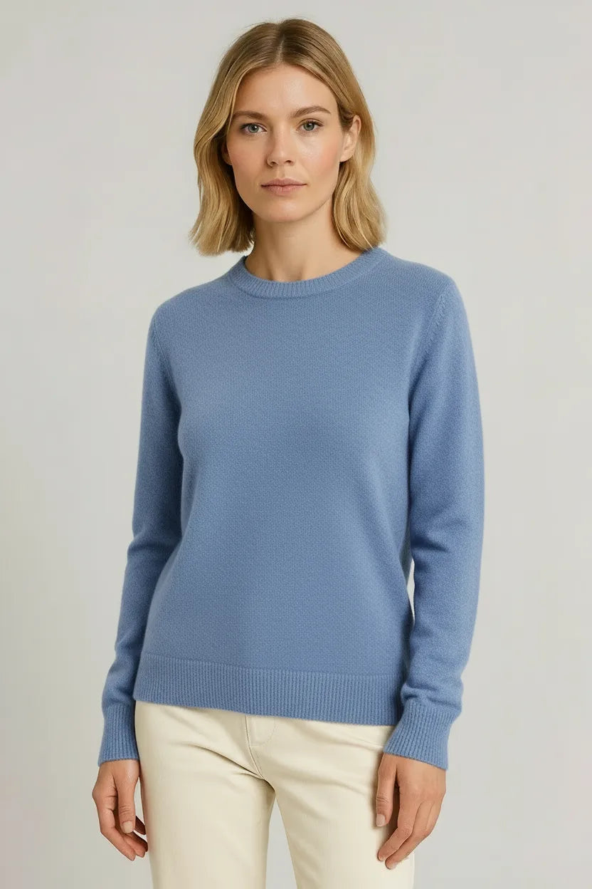 Linda | Damen Klassischer Pullover mit Rundhals