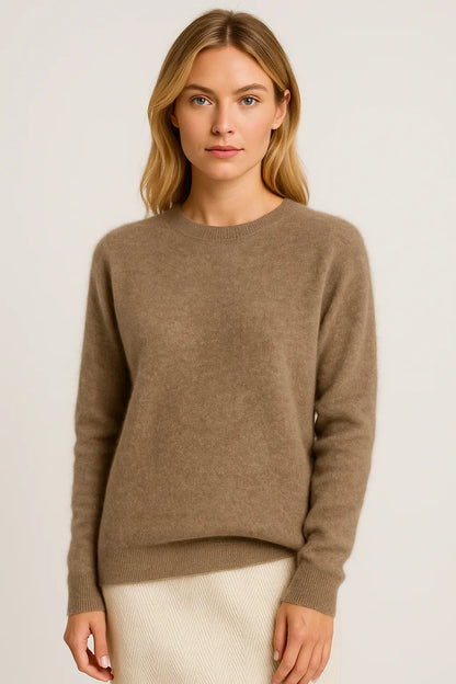 Linda | Damen Klassischer Pullover mit Rundhals