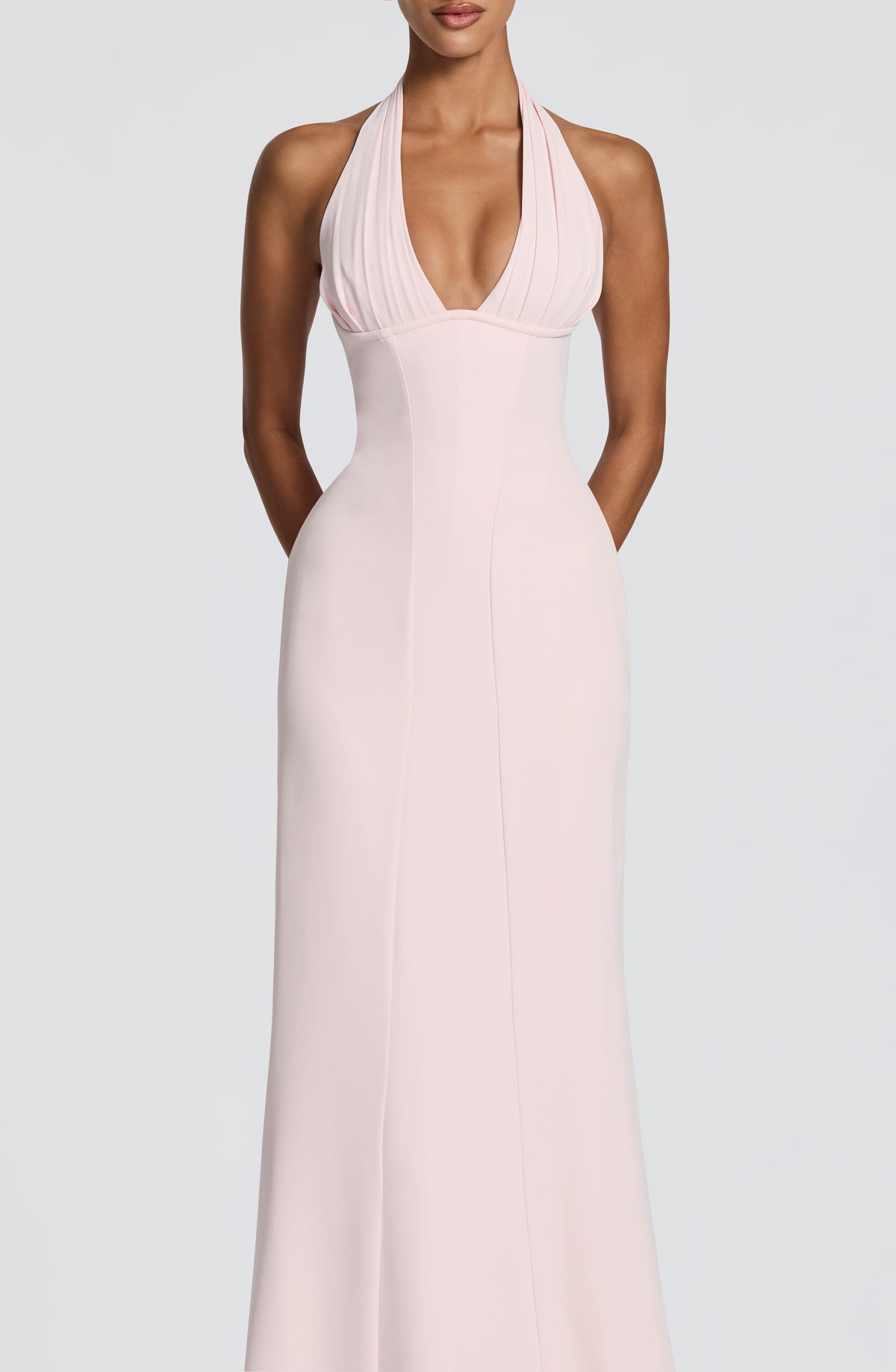 Melanie | Damen Elegantes Bodenlänges Korsett Maxikleid