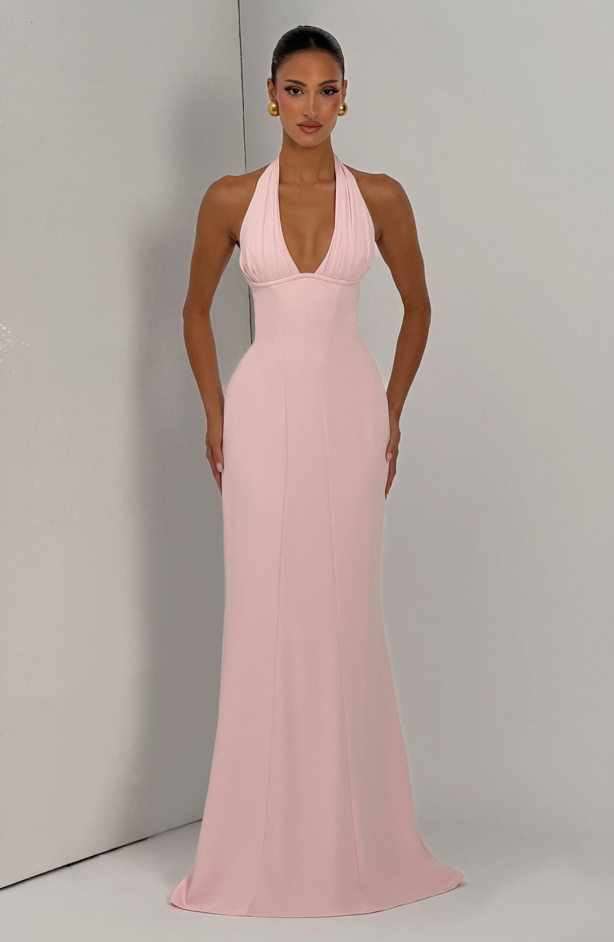 Melanie | Damen Elegantes Bodenlänges Korsett Maxikleid