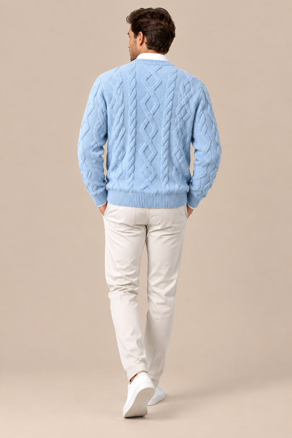 Yohan | Wollpullover Herren mit klassischem Zopfmuster